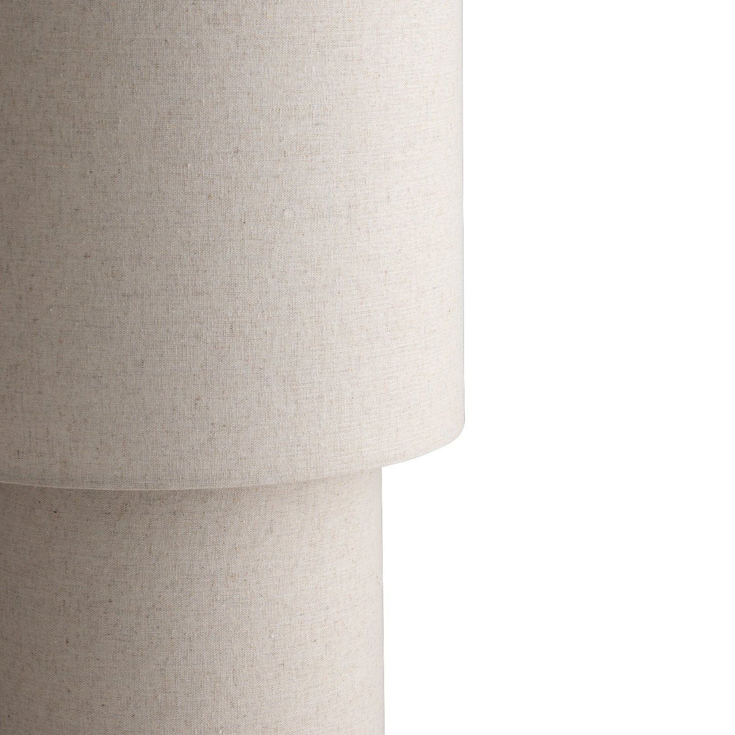 Sable Double Cylinder Linen Floor Lamp Floor Lamp Mayfield Lighting