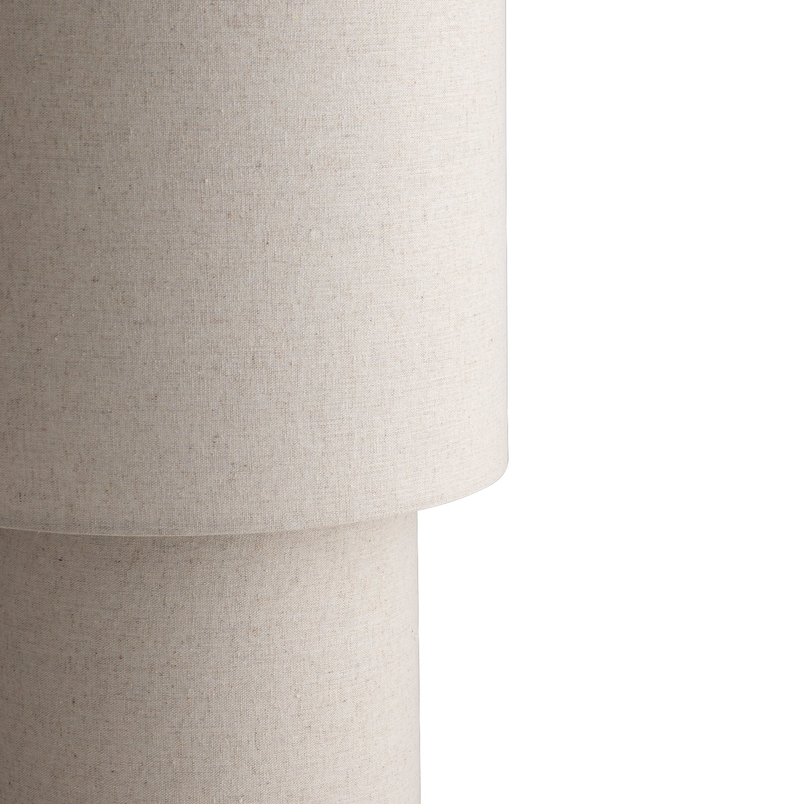 Sable Double Cylinder Linen Floor Lamp Floor Lamp Mayfield Lighting