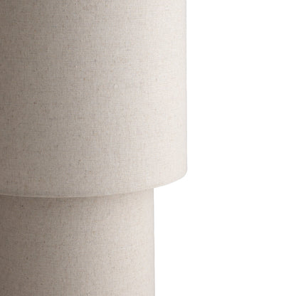 Sable Double Cylinder Linen Floor Lamp Floor Lamp Mayfield Lighting