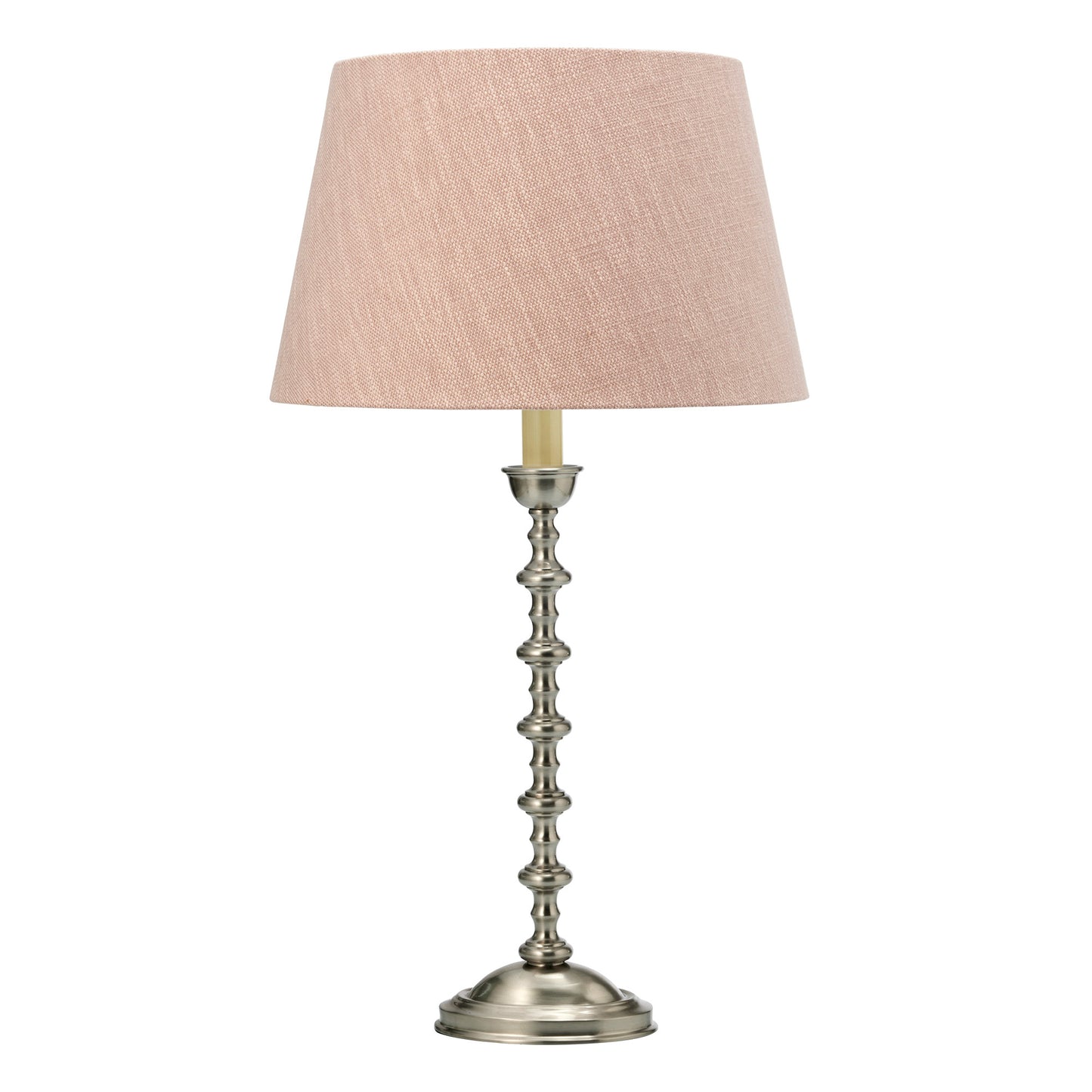 Scarlett Candlestick Table Lamp - Bronze Table Lamp Bloomingdales Lighting Antique Nickel Copper Silk