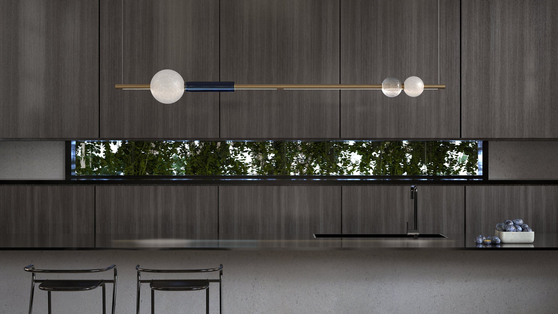 Comet Linear Tube Pendant Light Pendant Light ILANEL