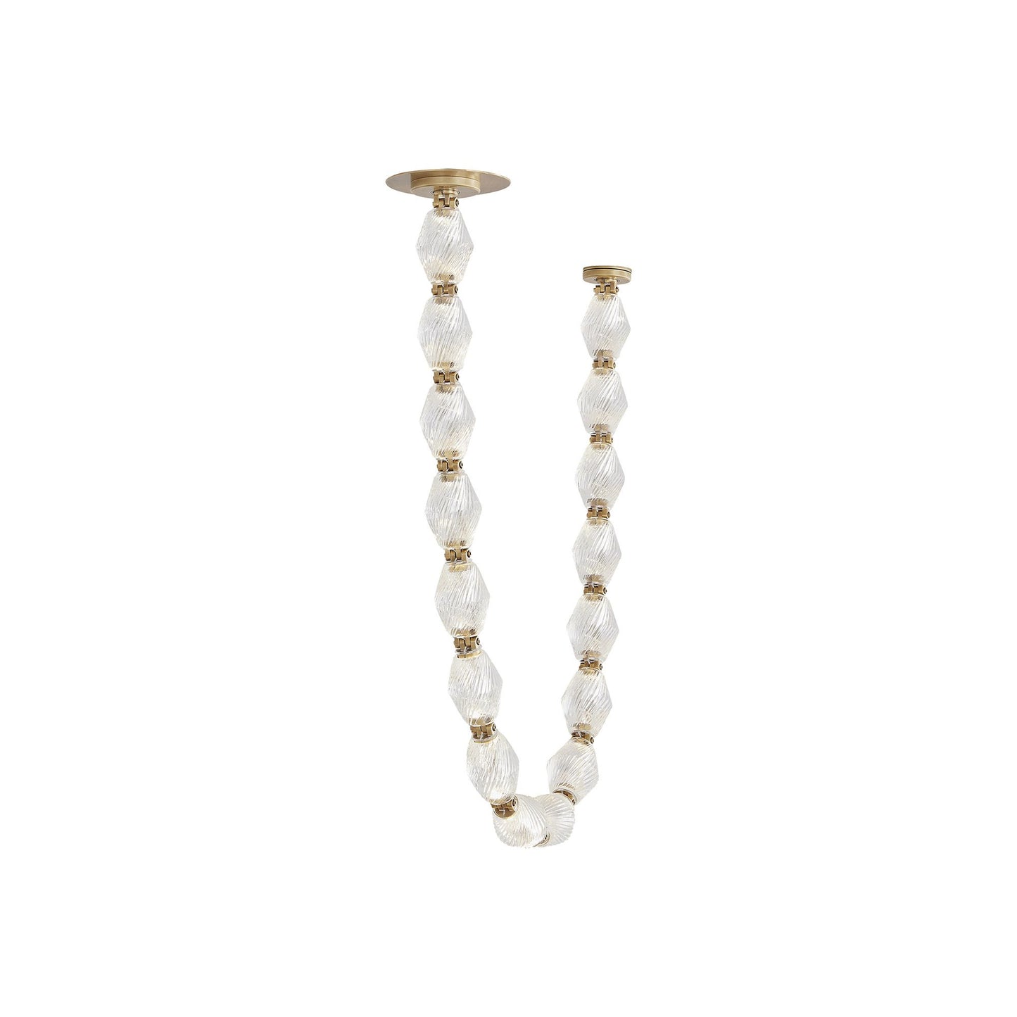 Sean Lavin Brass and Crystal Collier 84 Chandelier Pendant Light Bloomingdales Lighting Medium  