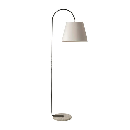 Silas Marble Base Floor Lamp Floor Lamp Mayfield Lighting White