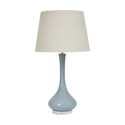 Sofia Classic Table Lamp - Soft Blue Table Lamp Bloomingdales Lighting Soft Blue Mist Linen