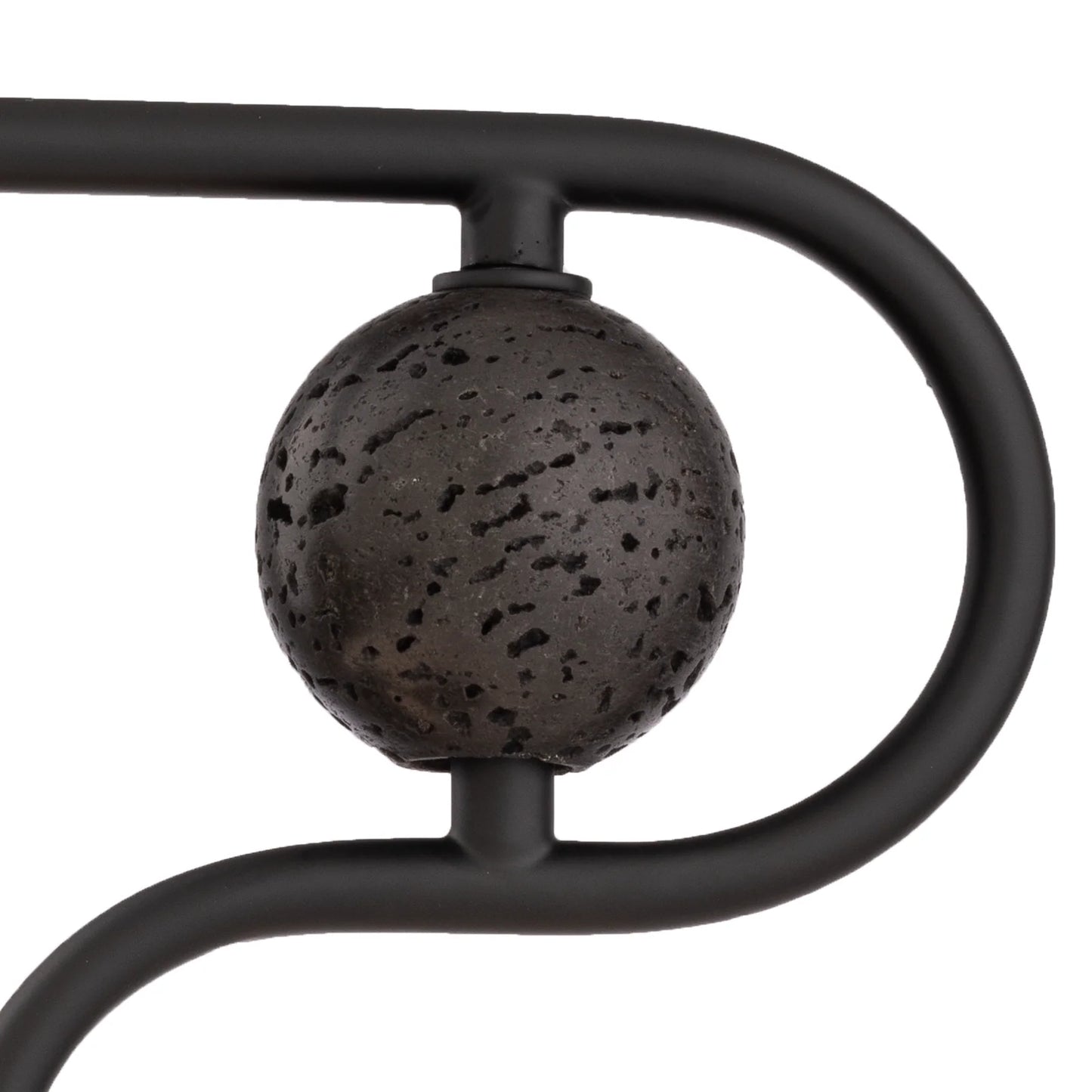 Solaris Travertine Table Lamp - Black & Bronze Table Lamp Mayfield Lighting