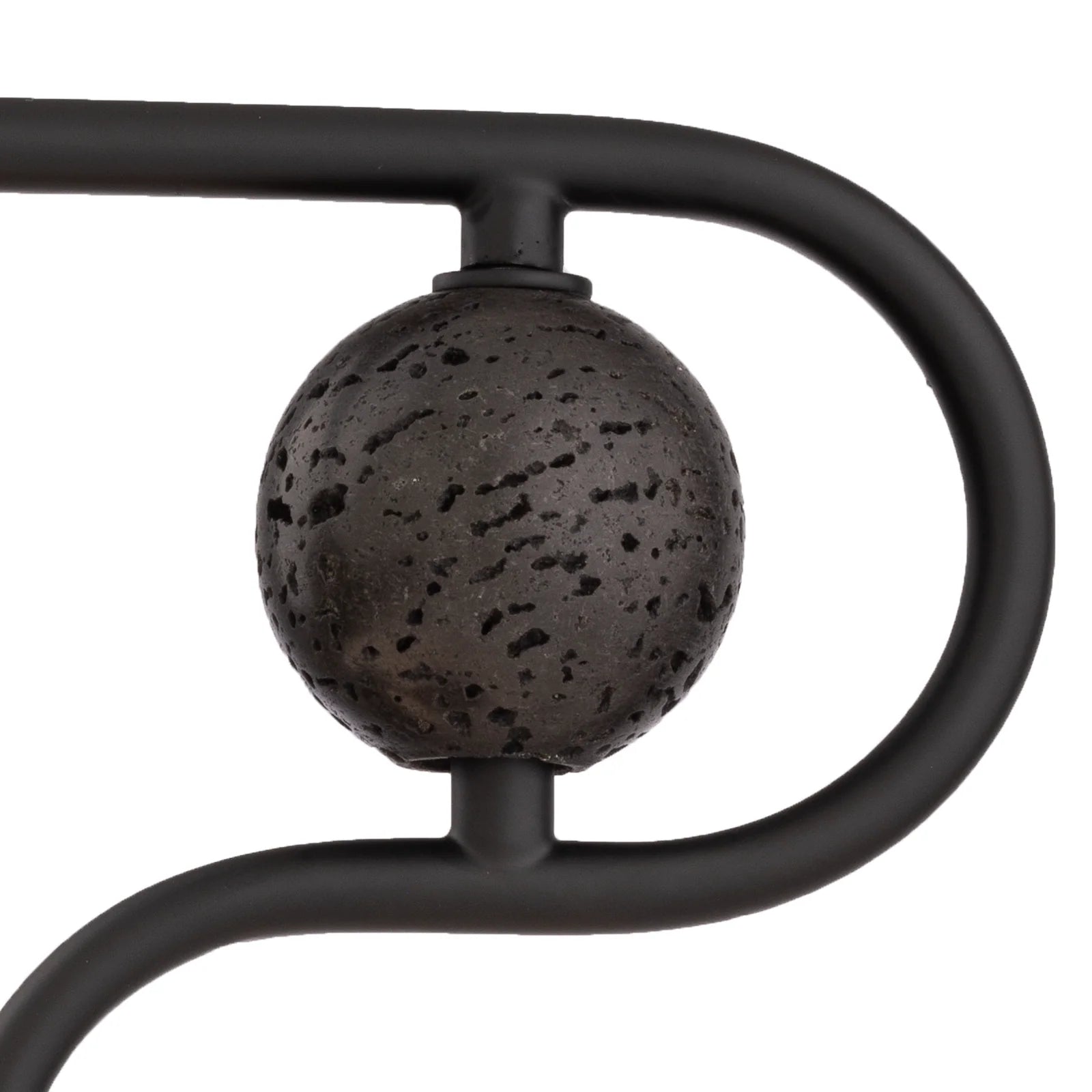 Solaris Travertine Table Lamp - Black & Bronze Table Lamp Mayfield Lighting
