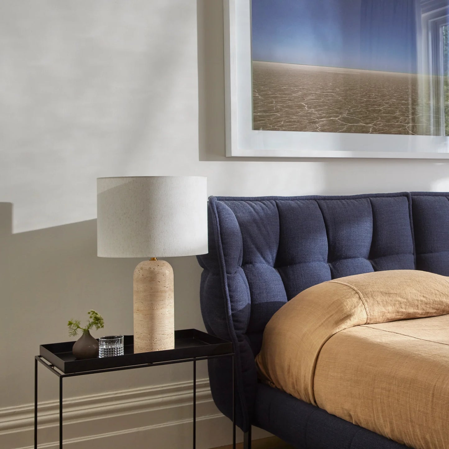 Soren Travertine Table Lamp Table Lamp Mayfield Lighting