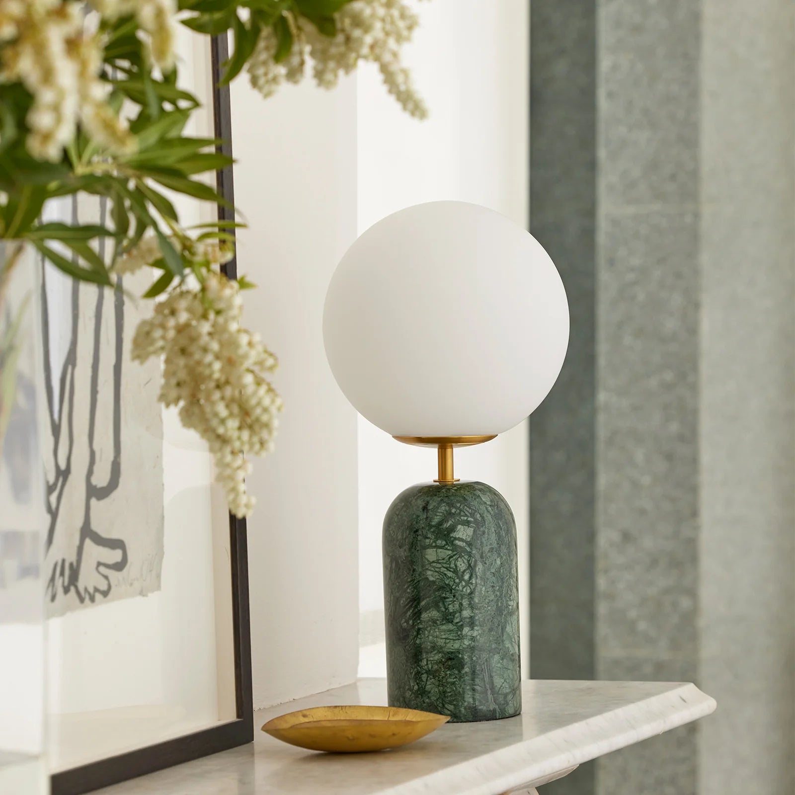 Soren Frosted Glass Desk Lamp Desk Lamp Mayfield Lighting