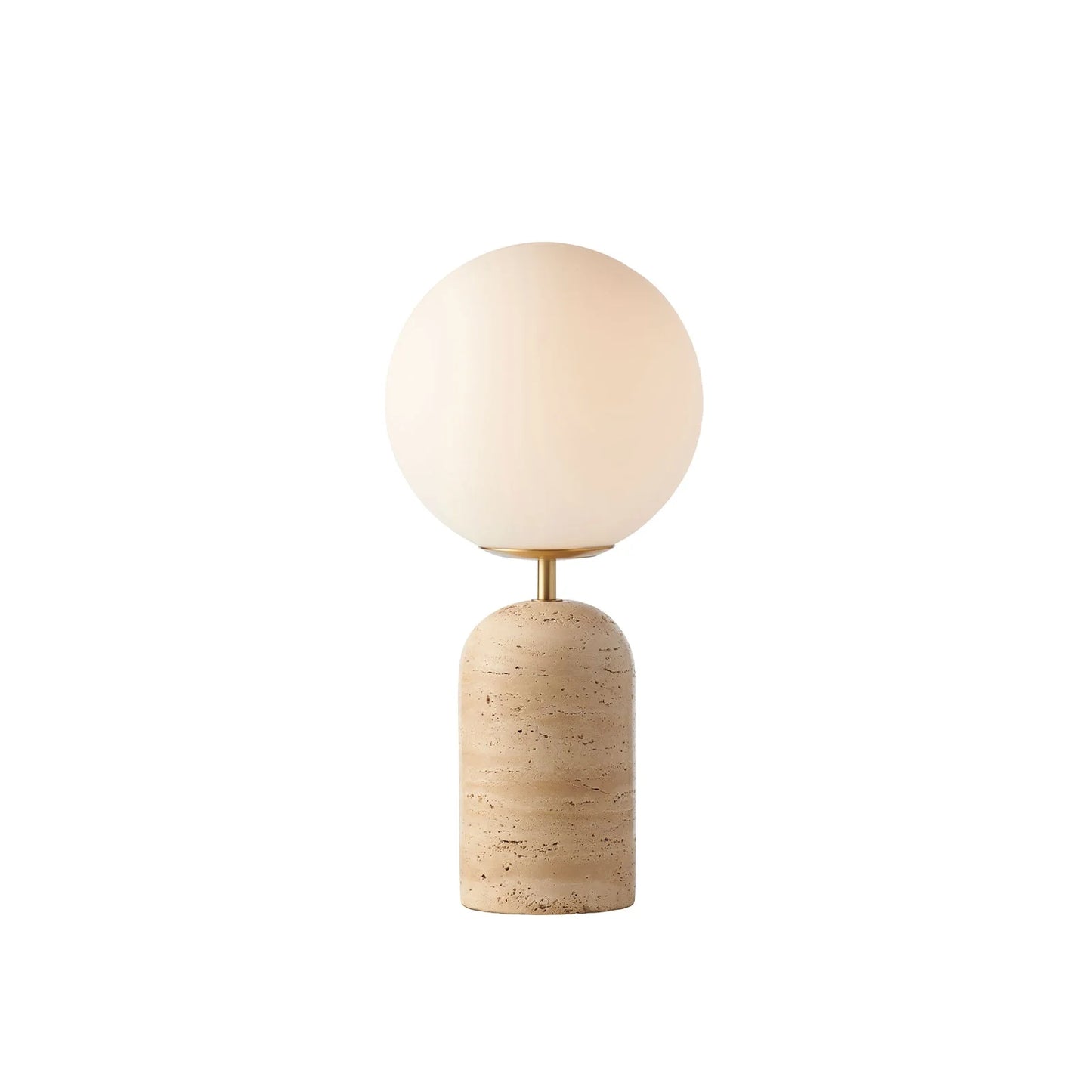 Soren Frosted Glass Desk Lamp Desk Lamp Mayfield Lighting Travertine