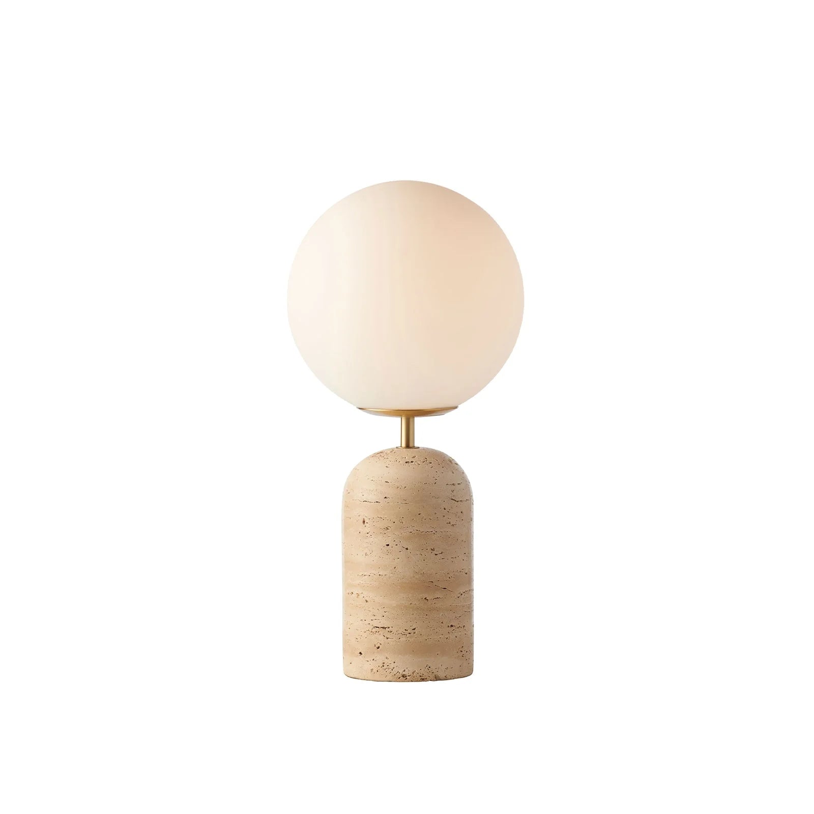 Soren Frosted Glass Desk Lamp Desk Lamp Mayfield Lighting Travertine