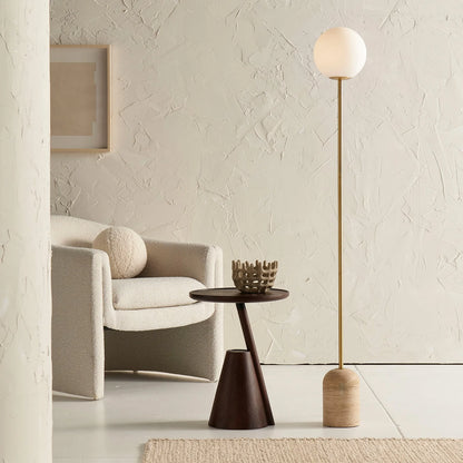 Soren Travertine Floor Lamp - Travertine Floor Lamp Mayfield Lighting