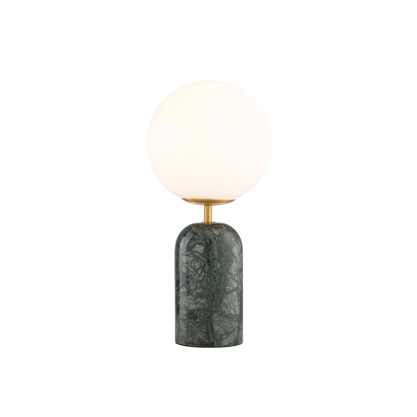 Soren Frosted Glass Desk Lamp Desk Lamp Mayfield Lighting Green Marble
