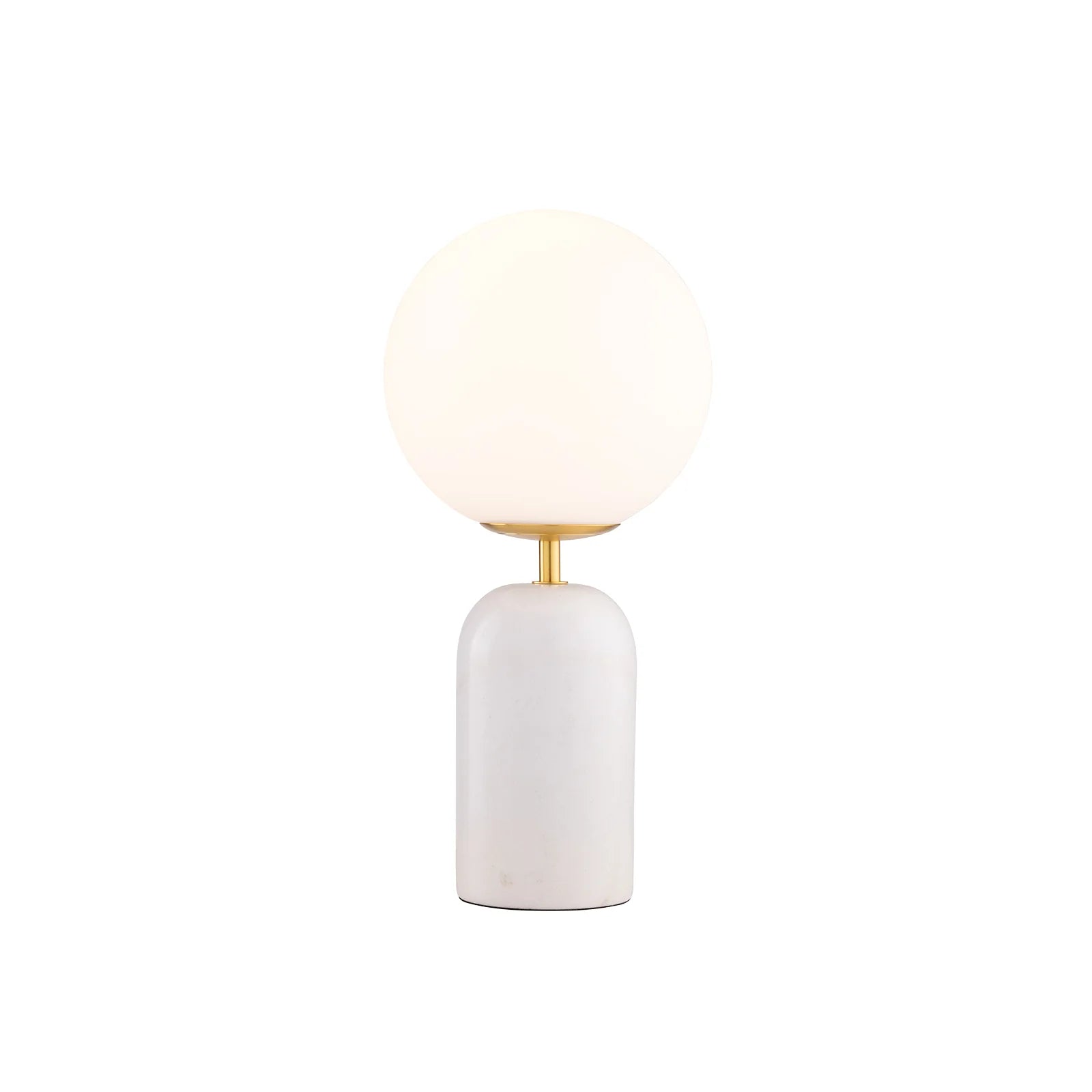 Soren Frosted Glass Desk Lamp Desk Lamp Mayfield Lighting White Marble