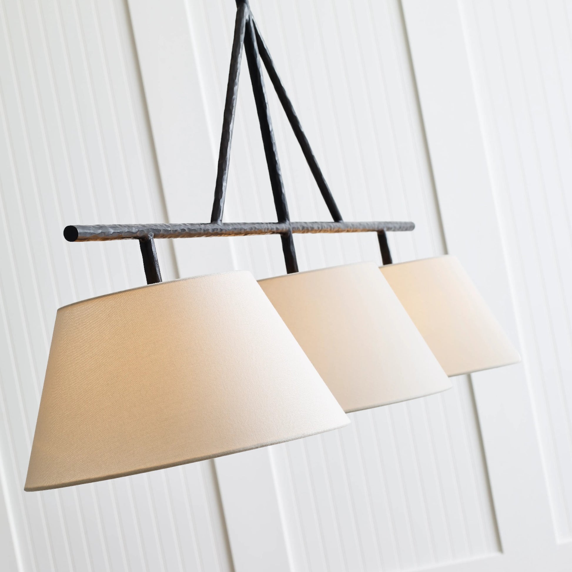 Suzanne Kasler Collette Large Linear Pendant Light - Aged Iron Pendant Light Bloomingdales Lighting   