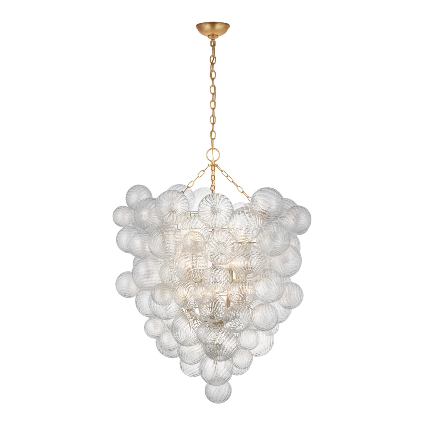 Julie Neill Talia Medium Round Glass Chandelier - Gild Pendant Light Bloomingdales Lighting Grande  