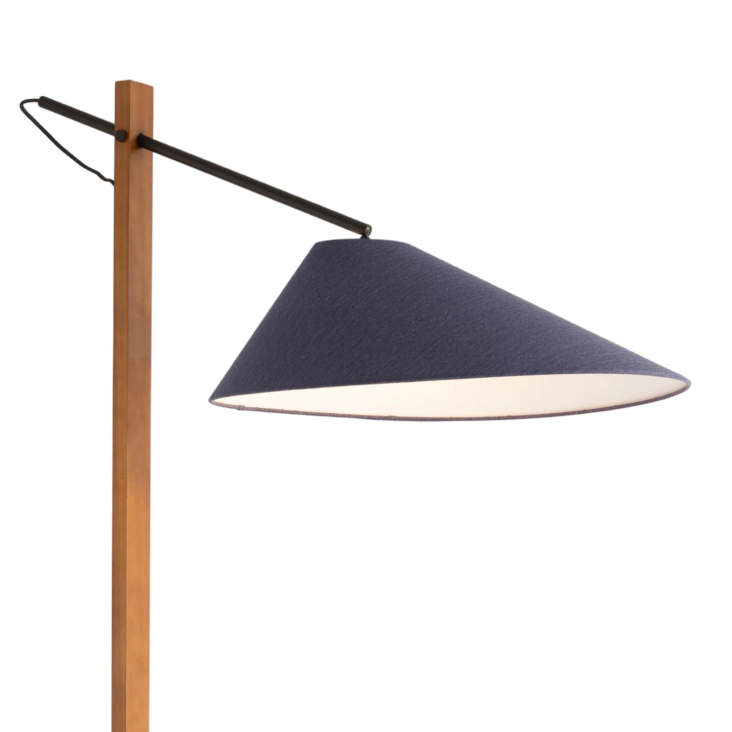 Taran Marble Hanging Stem Floor Lamp - Timber Floor Lamp Mayfield Lighting