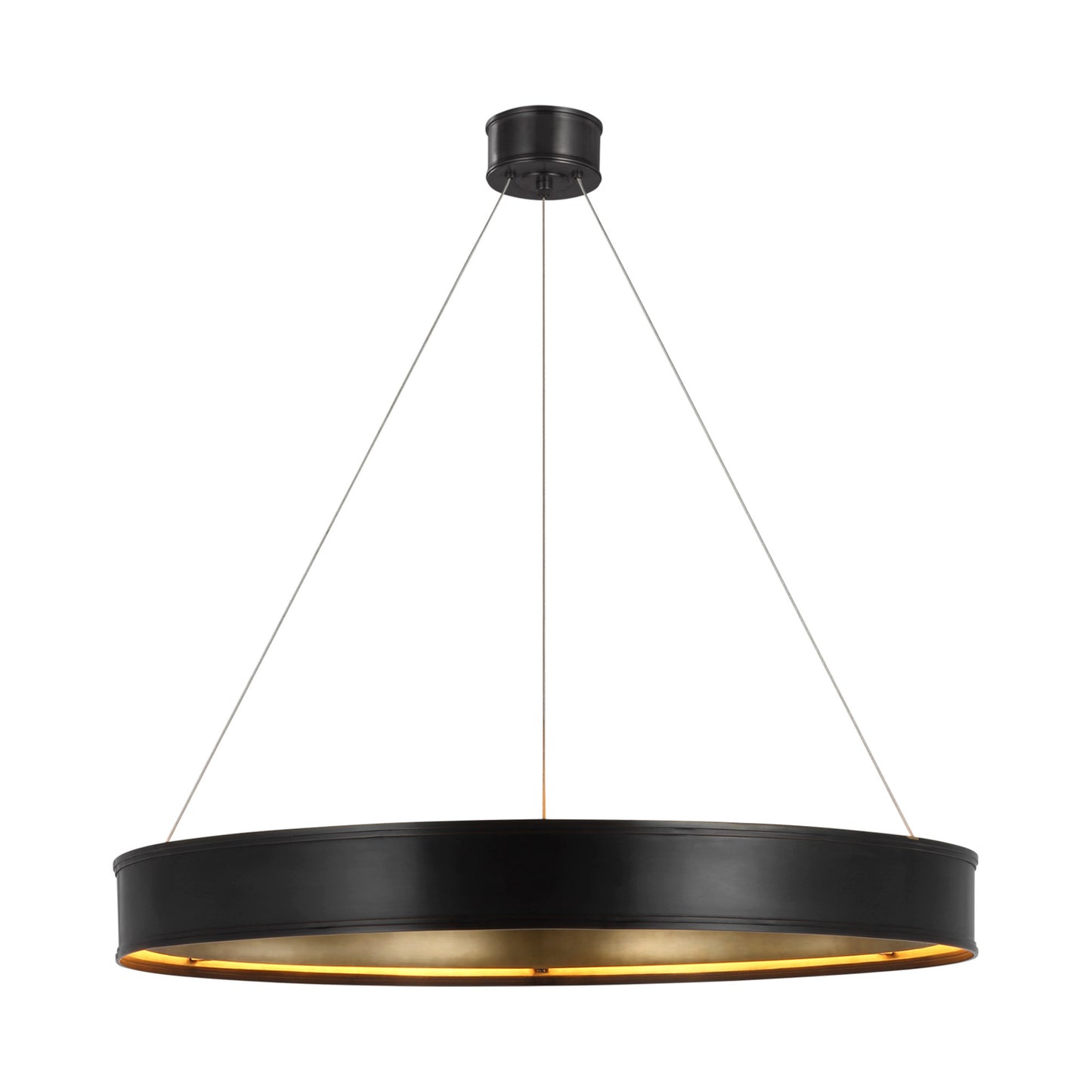 Chapman & Myers Connery 40" Ring Chandelier -  White Brass Pendant Light Bloomingdales Lighting Bronze Large 