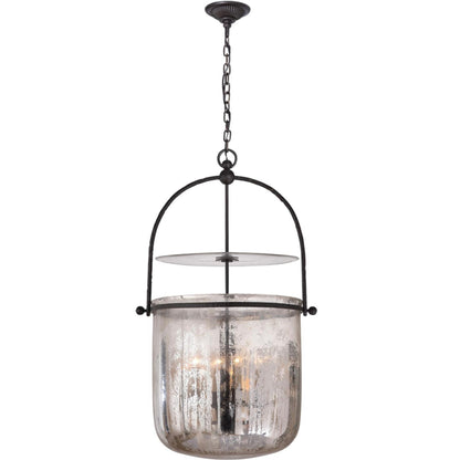 Thomas O'Brien Lorford Vintage Smoke Bell Lantern Light Pendant Light Bloomingdales Lighting   