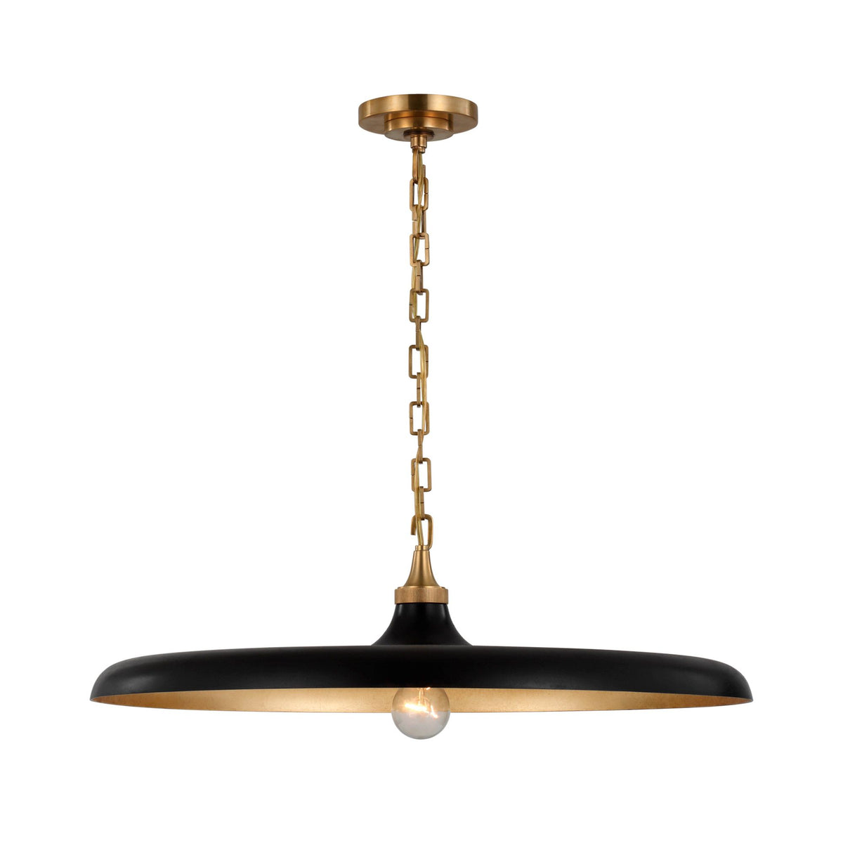 Thomas O'Brien Piatto Large Pendant Light - Iron and Brass – Luxe ...