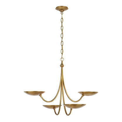 Thomas O'Brien Keira Medium Chandelier - Bronze and Brass Pendant Light Bloomingdales Lighting Brass M 