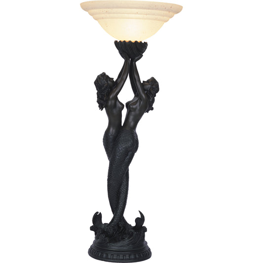 Twin Mermaid Sculptural Table Lamp Table Lamp G&G Bros