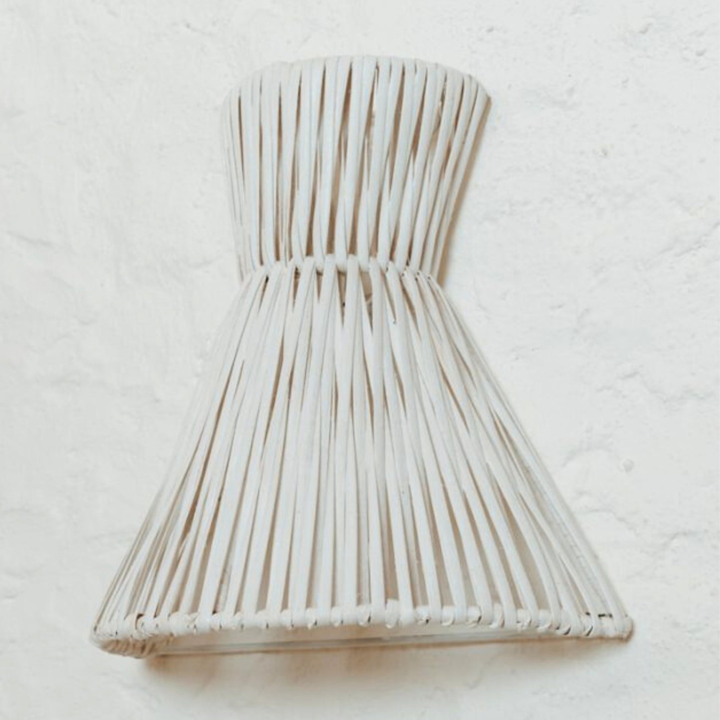 Tahiti Natural Rattan Wall Sconce Wall Light Gypset Cargo White