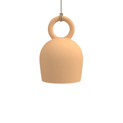 Calo Handmade Bell Clay Pendant Light Pendant Light Klaylife Terracotta Large