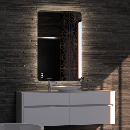 Asta Frameless Rectangular LED Bathroom Mirror Mirror Lumixe 1200 x 700mm Bluetooth