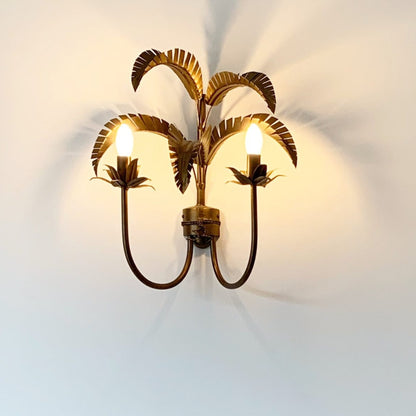 Palm Springs Leaf Wall Sconce Wall Light Gypset Cargo Bronze