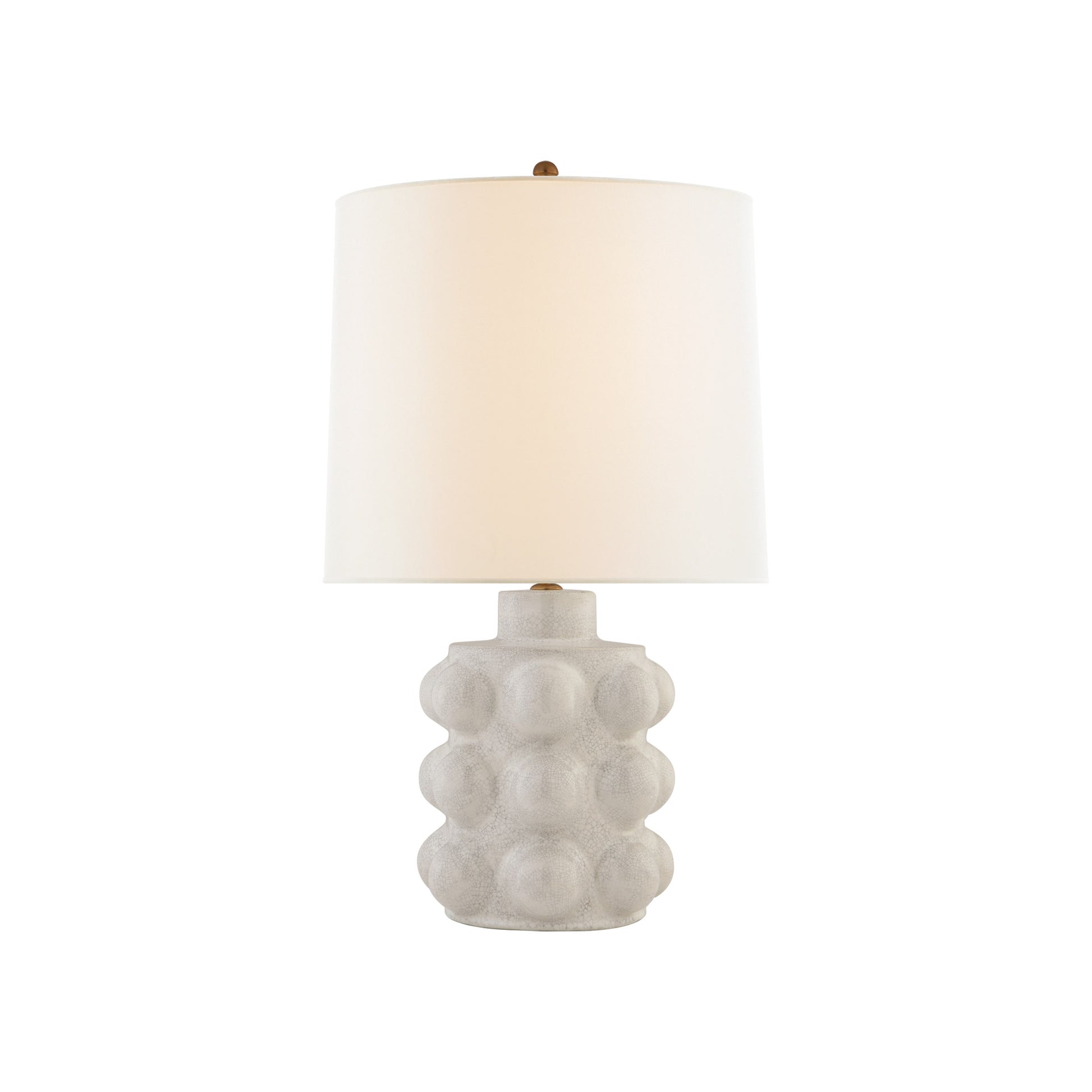 AERIN Vedra Medium Linen Table Lamp - Blue Table Lamp Bloomingdales Lighting White  