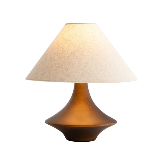 Vella Ceramic Table Lamp - Bronze Table Lamp Mayfield Lighting