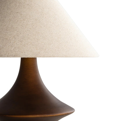 Vella Ceramic Table Lamp - Bronze Table Lamp Mayfield Lighting