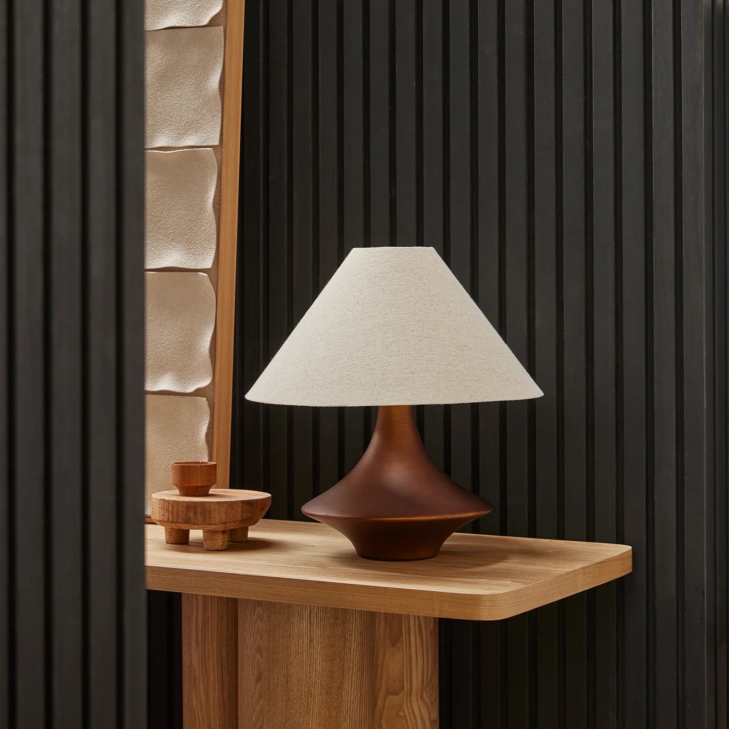 Vella Ceramic Table Lamp - Bronze Table Lamp Mayfield Lighting