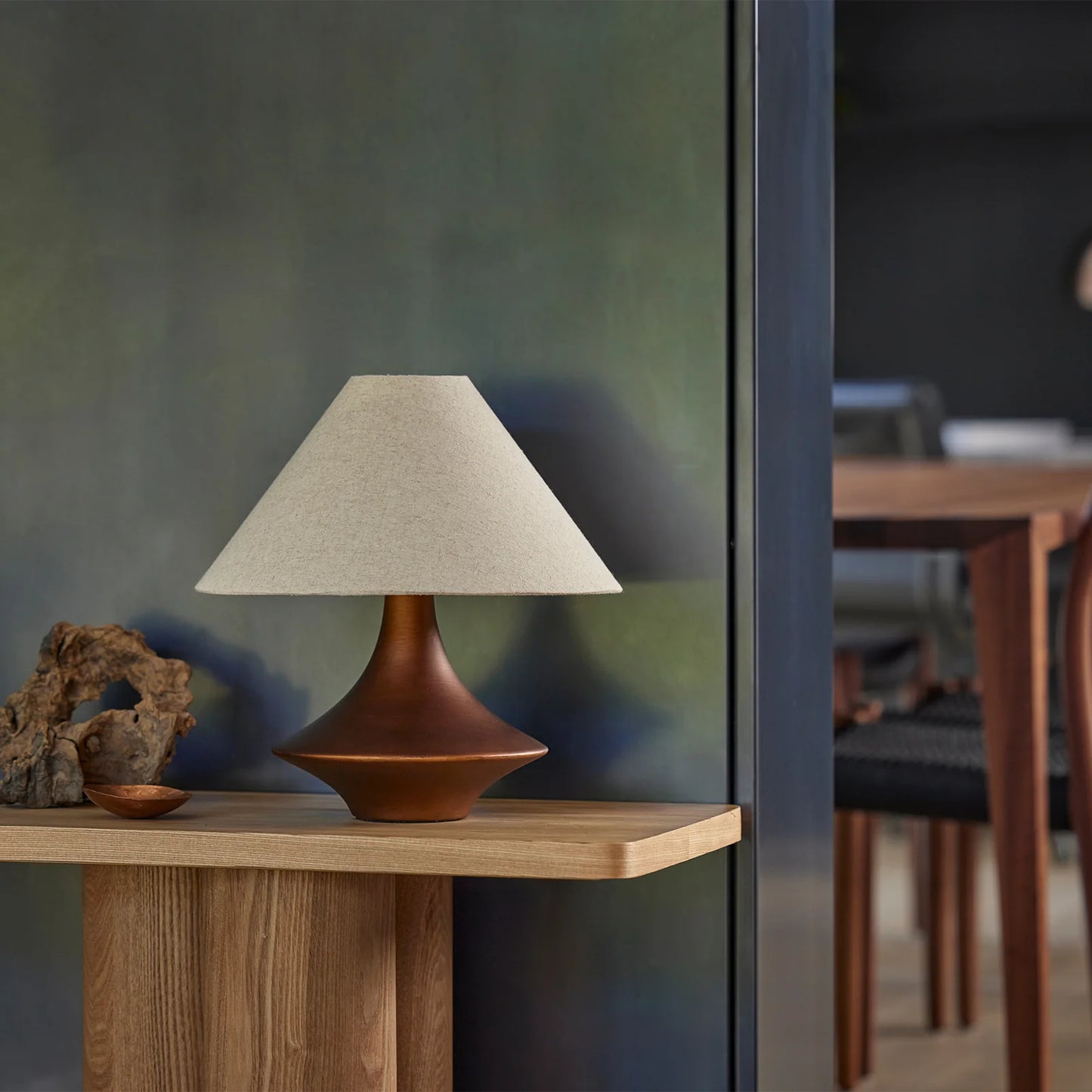Vella Ceramic Table Lamp - Bronze Table Lamp Mayfield Lighting