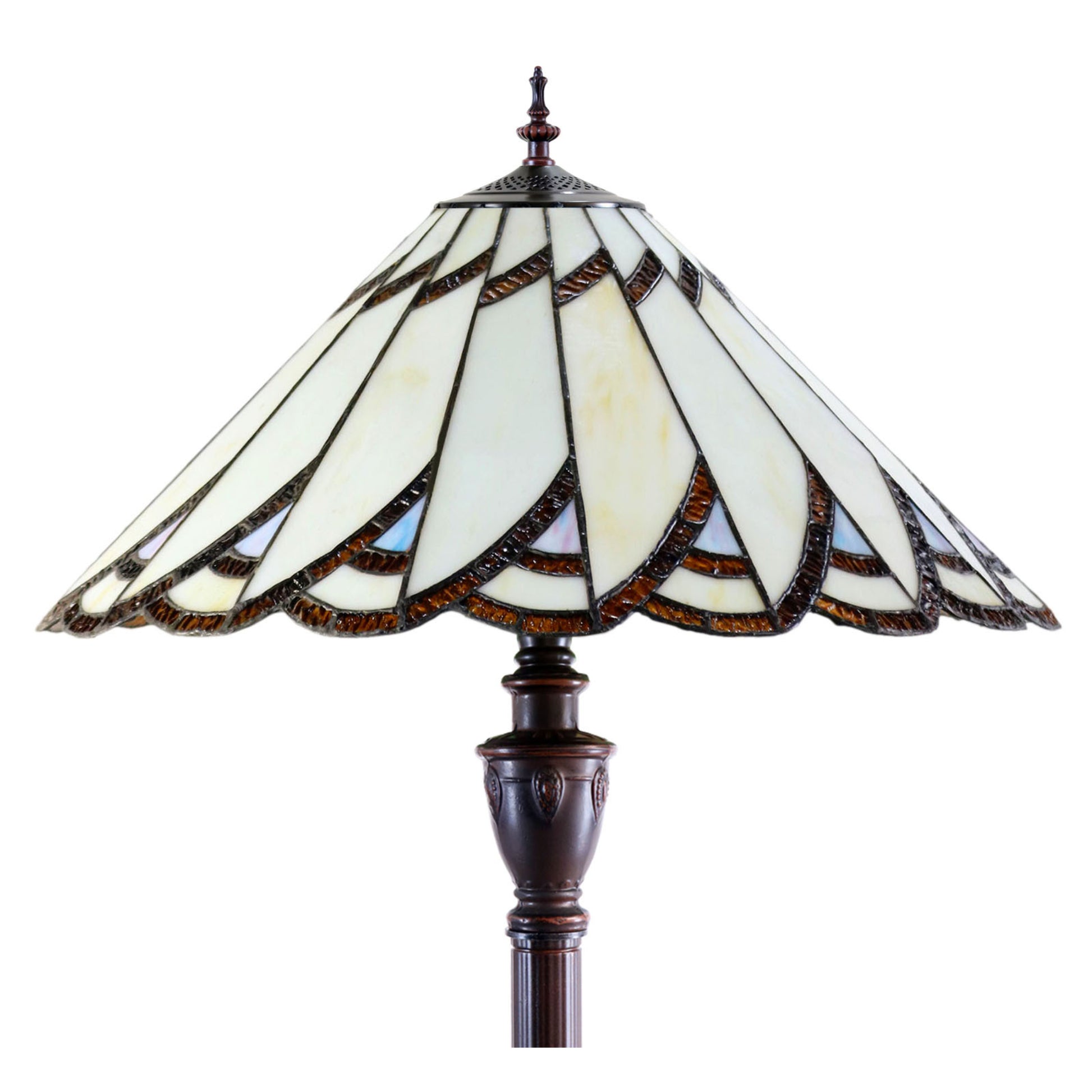 Vermont Tiffany Stained Glass Floor Lamp Floor Lamp G&G Bros