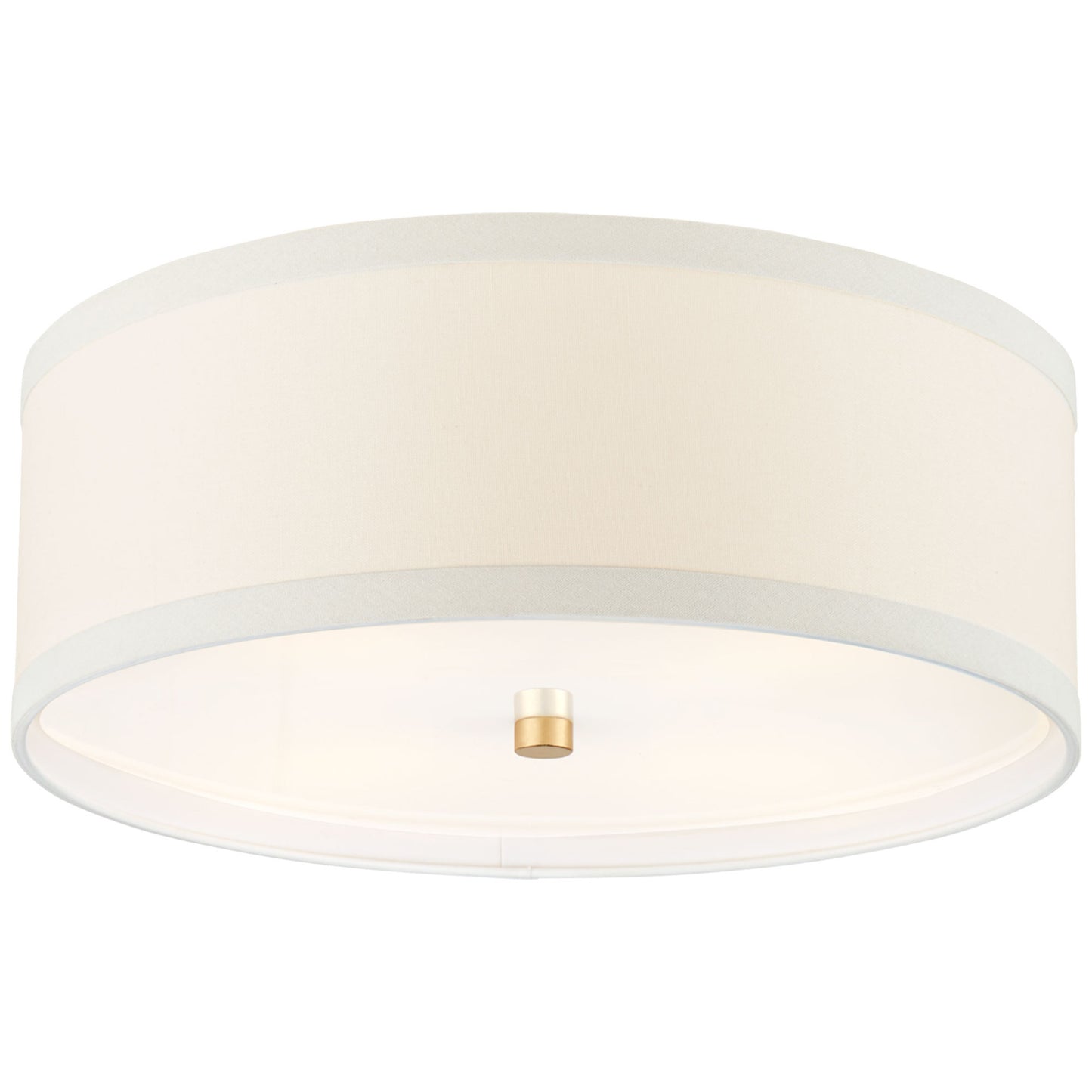 Kate Spade Walker Medium Flush Mount Ceiling Light - White / Burnished Silver Ceiling Flush Mount Bloomingdales Lighting White Medium