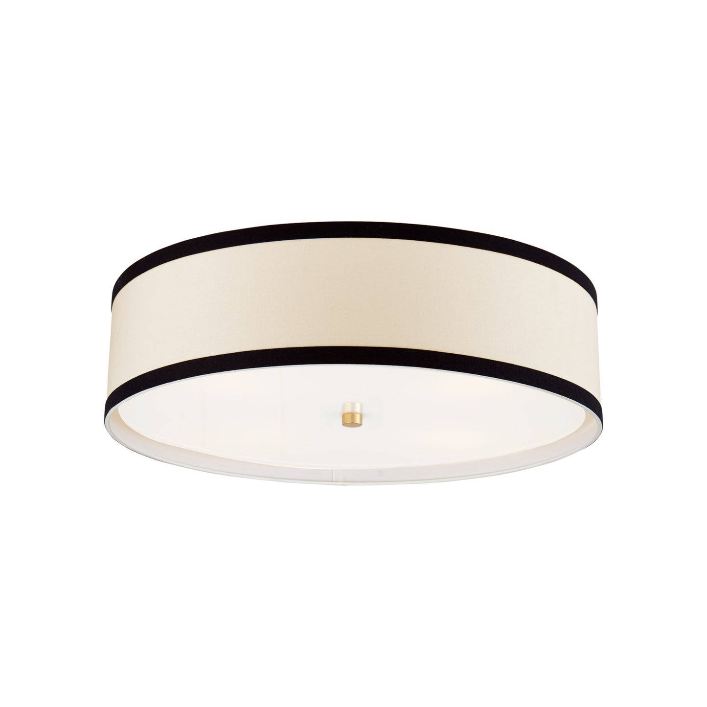 Kate Spade Walker Medium Flush Mount Ceiling Light - White / Burnished Silver Ceiling Flush Mount Bloomingdales Lighting Black Trim Large