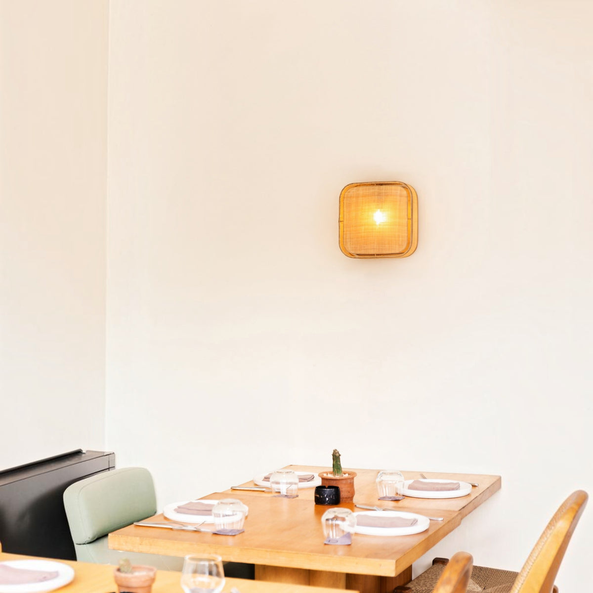 Wien Natural Weave Wall Sconce - Natural Rattan Wall Light Gypset Cargo