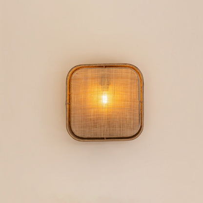 Wien Natural Weave Wall Sconce - Natural Rattan Wall Light Gypset Cargo