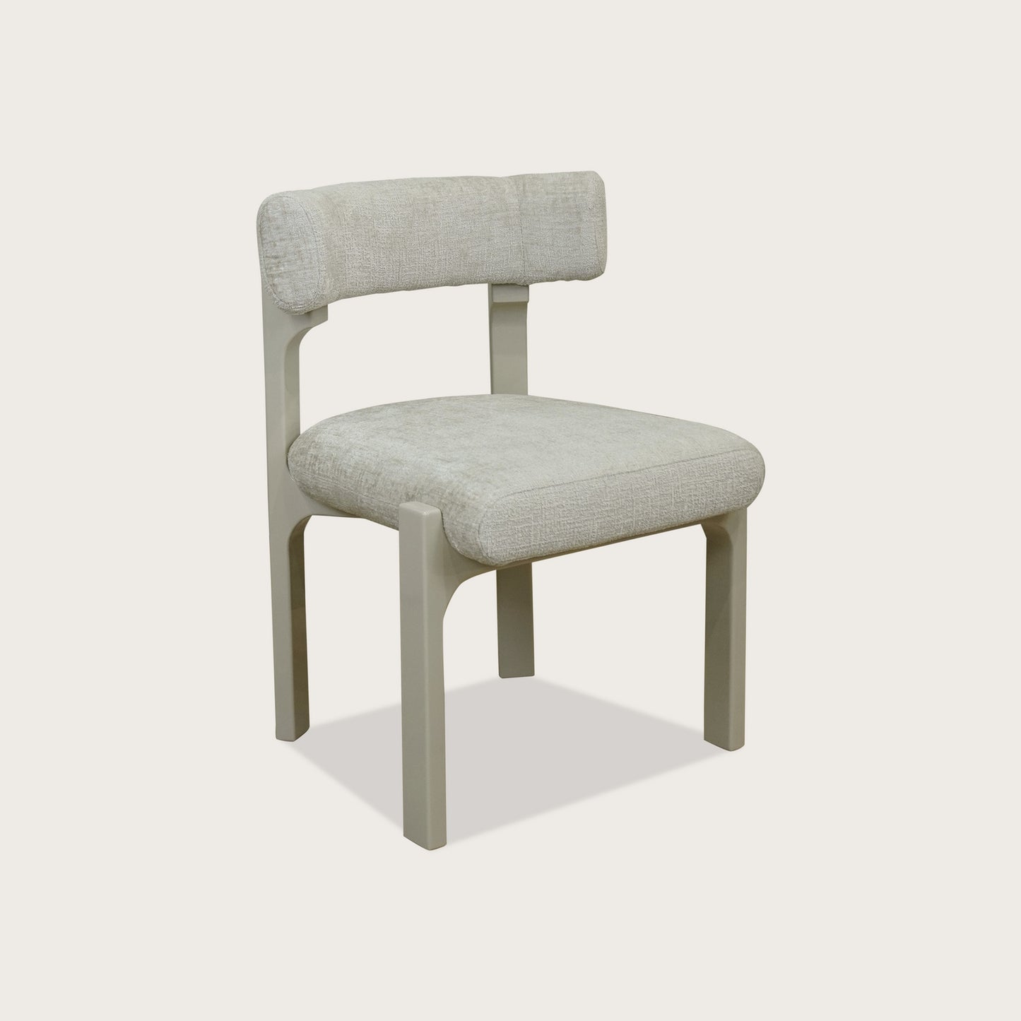 Adrien Open Back Fabric Dining Chair - Beige Dining Chair Raffine Default Title