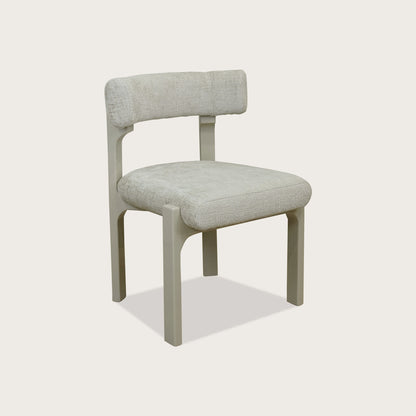 Adrien Open Back Fabric Dining Chair - Beige Dining Chair Raffine Default Title