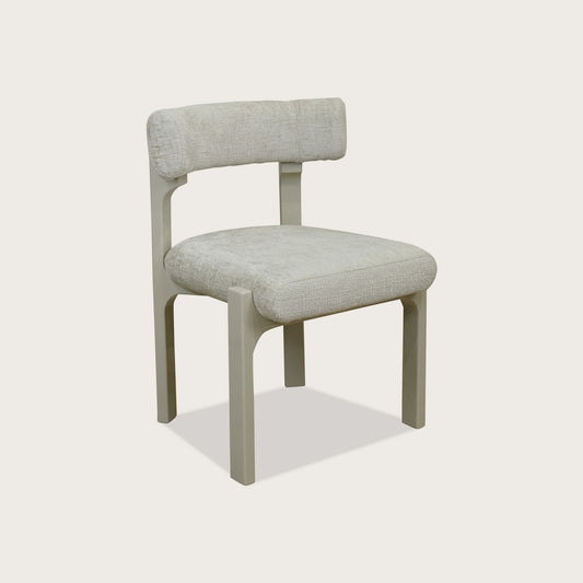 Adrien Open Back Fabric Dining Chair - Beige Dining Chair Raffine Default Title