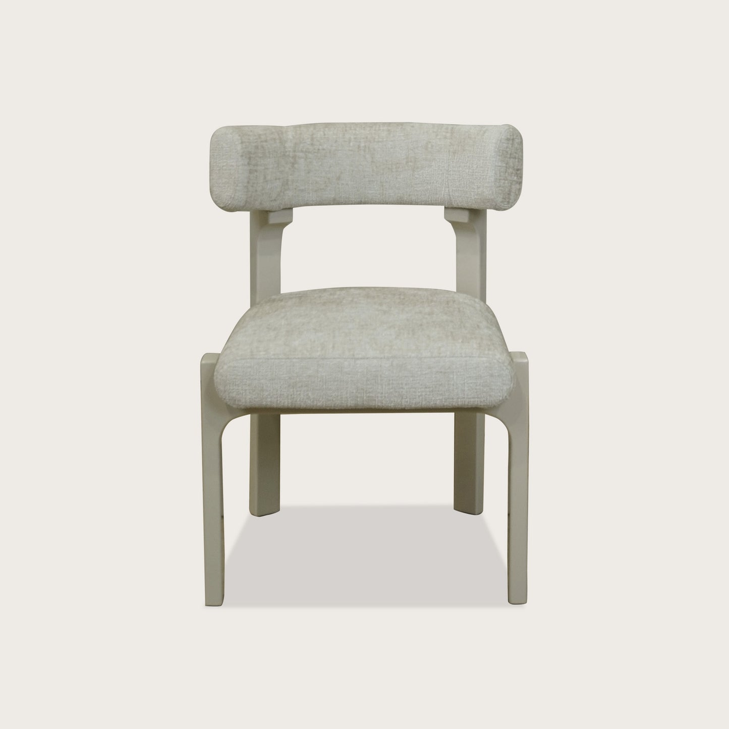 Adrien Open Back Fabric Dining Chair - Beige Dining Chair Raffine