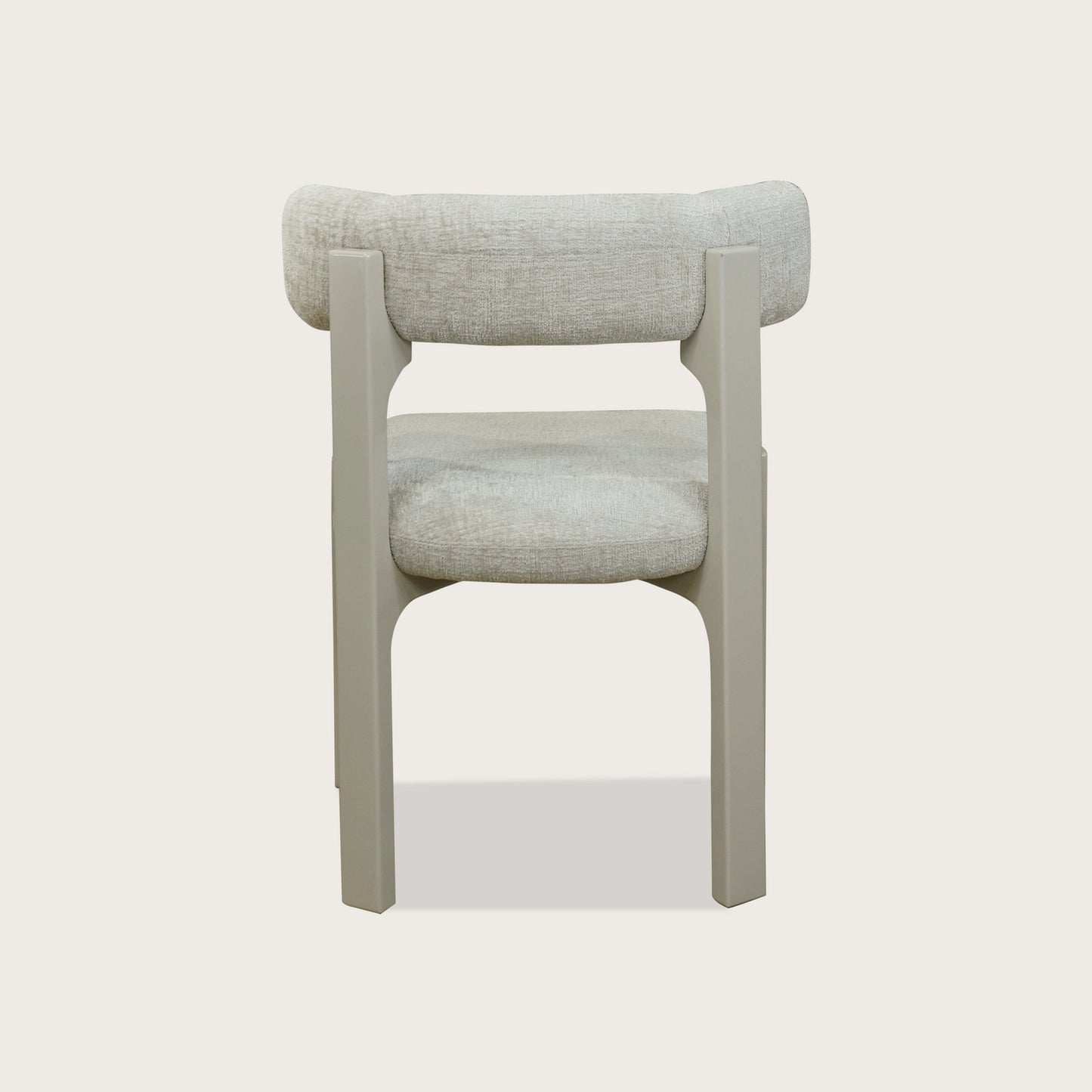 Adrien Open Back Fabric Dining Chair - Beige Dining Chair Raffine