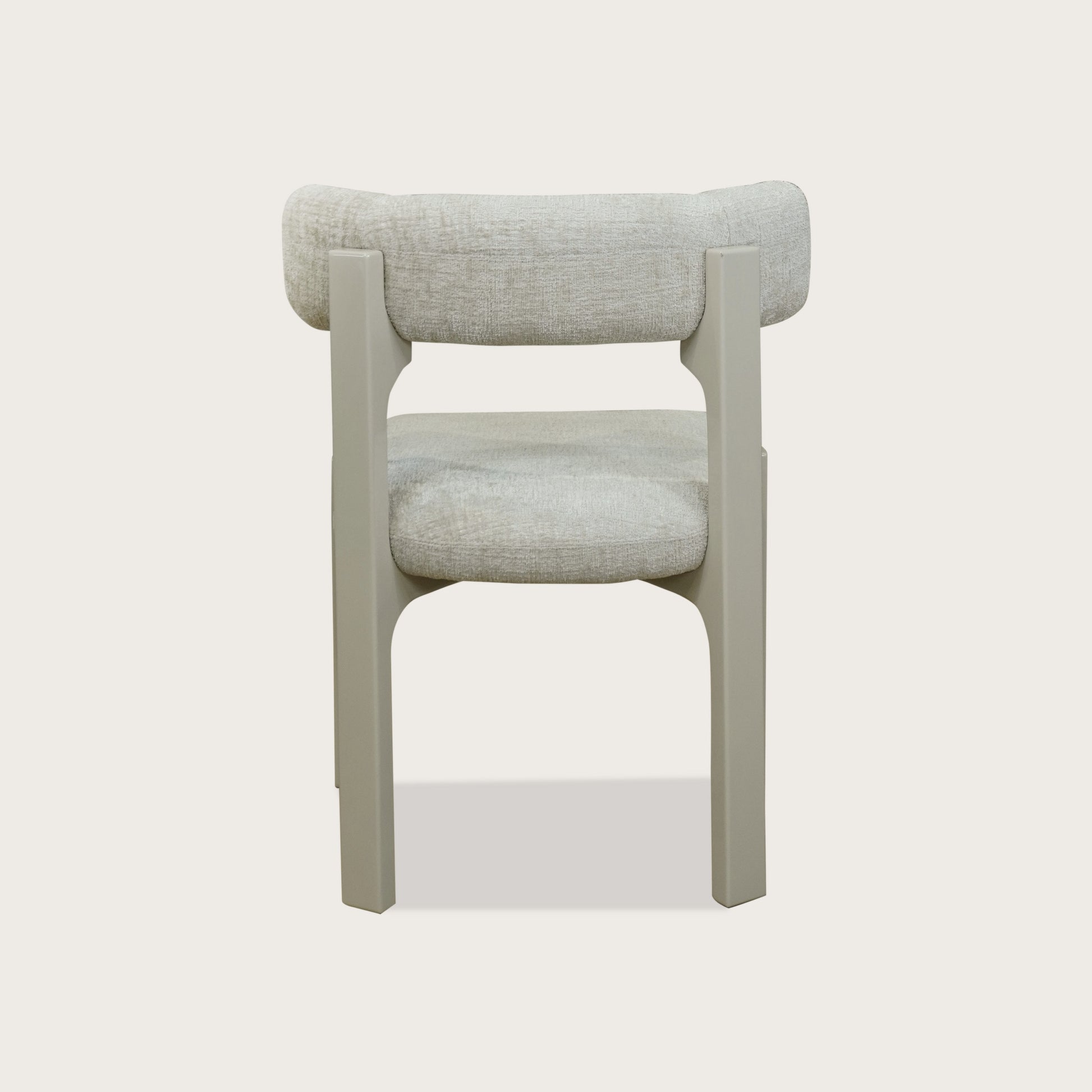 Adrien Open Back Fabric Dining Chair - Beige Dining Chair Raffine