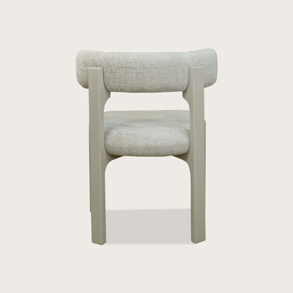 Adrien Open Back Fabric Dining Chair - Beige Dining Chair Raffine