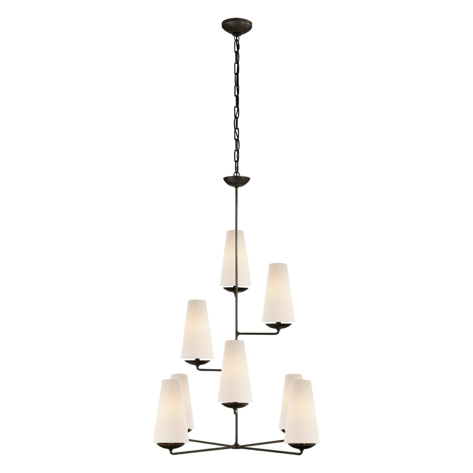 AERIN Fontaine Vertical Chandelier Pendant Light Bloomingdales Lighting Aged Iron