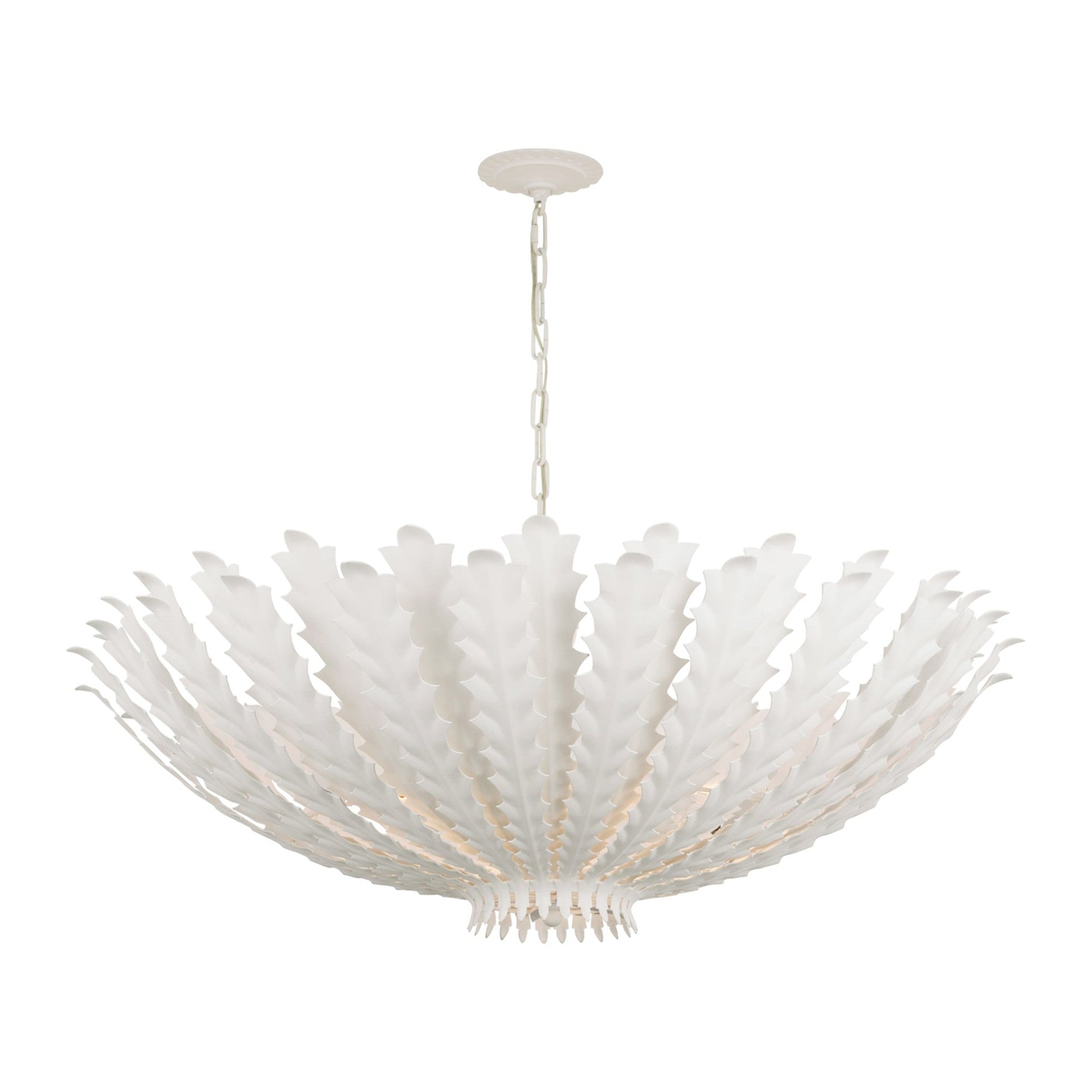 AERIN Hampton Extra Large Reef Chandelier Pendant Light Bloomingdales Lighting Plaster White Extra Large
