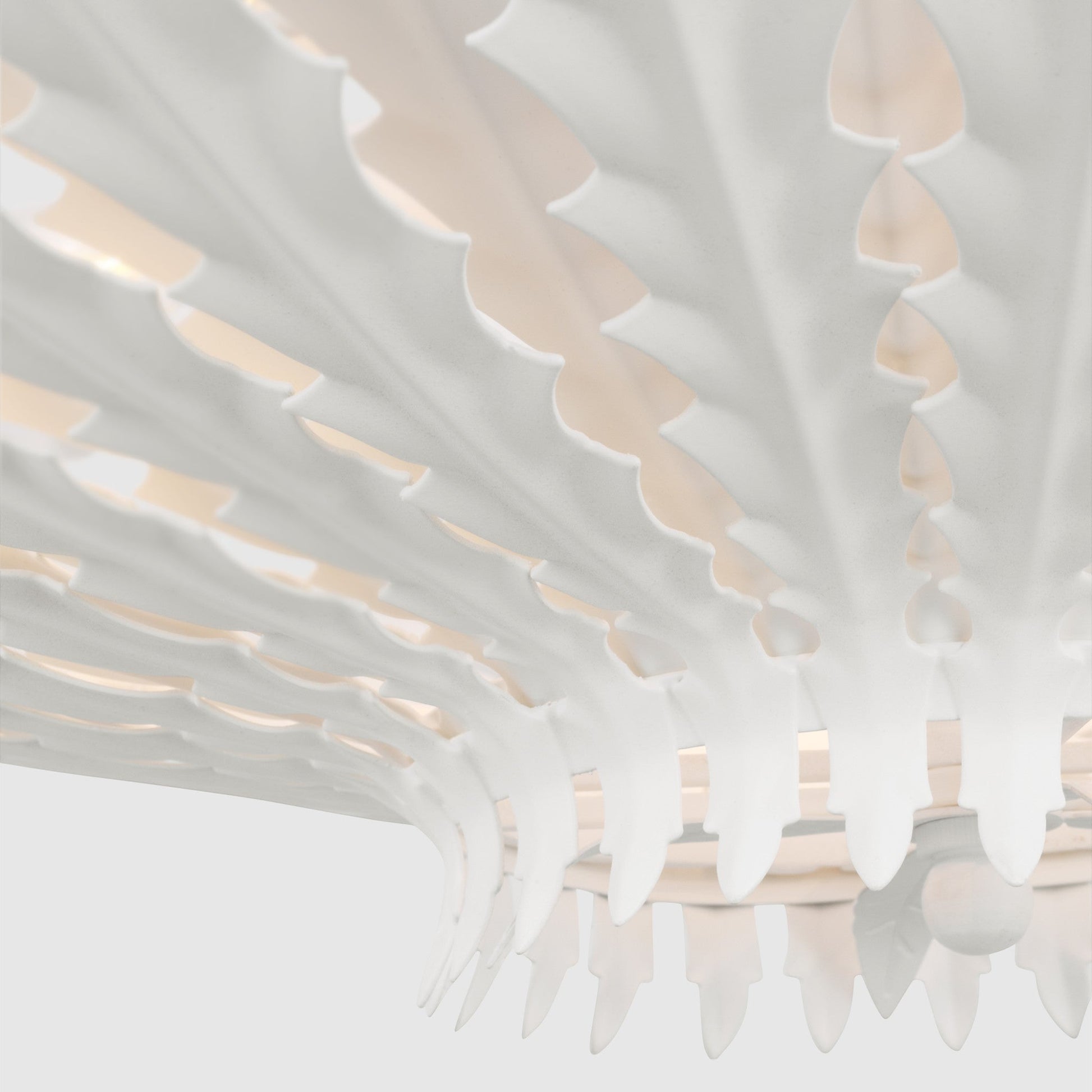 AERIN Hampton Extra Large Reef Chandelier - Plaster White Pendant Light Bloomingdales Lighting   