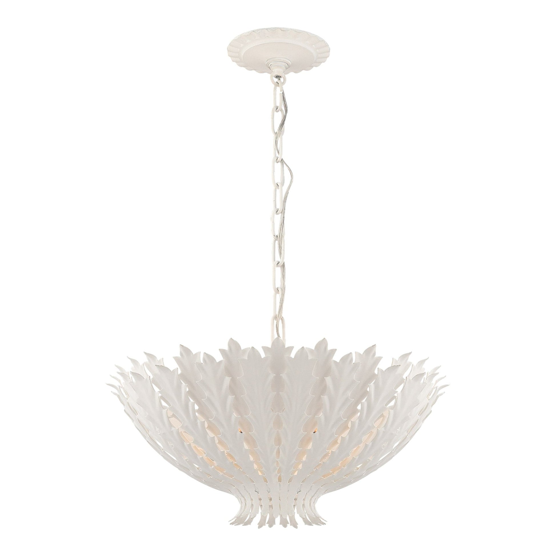 AERIN Hampton Medium Reef Chandelier Pendant Light Bloomingdales Lighting Plaster White Small